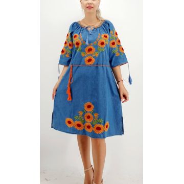 Rochie din Denim traditionala Priscilla
