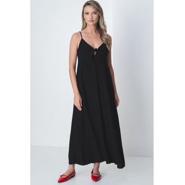 Rochie evazata cu bretele inguste Nova