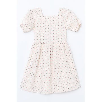 Rochie evazata cu buline
