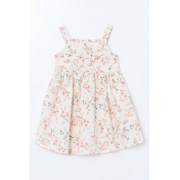 Rochie evazata cu imprimeu floral
