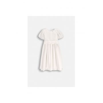 Rochie evazata cu maneci clopot si margele perlate