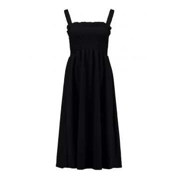 Rochie fara maneci cu segment cu fir stralucitor