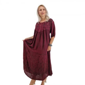 Rochie Lunga Brodata Miuta 73
