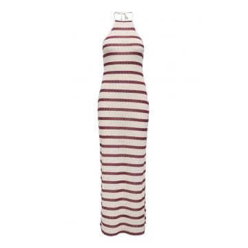 Rochie maxi cu model in dungi
