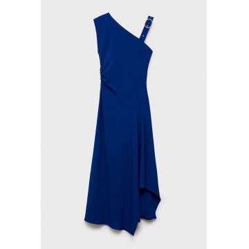Rochie midi cu croiala asimetrica