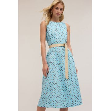 Rochie midi cu decolteu in V