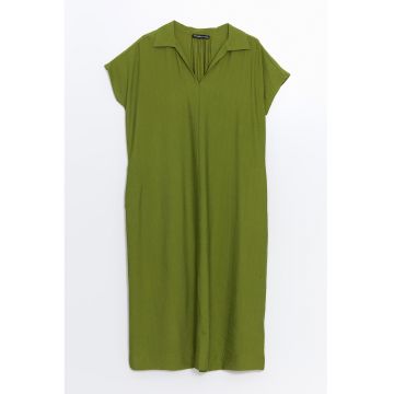 Rochie midi cu decolteu in V