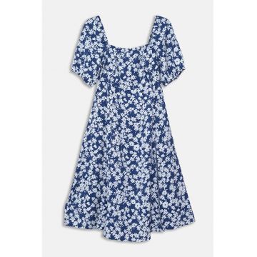 Rochie midi cu decolteu patrat
