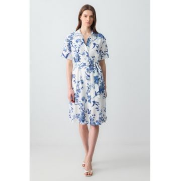 Rochie midi cu model floral