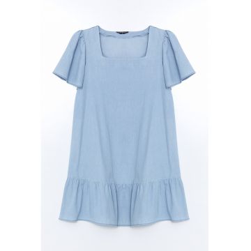 Rochie midi cu model uni