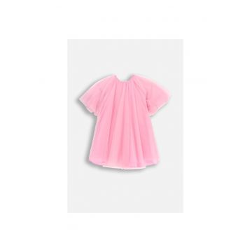Rochie mini din tulle cu fronseuri