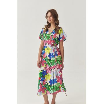 Rochie petrecuta cu imprimeu floral