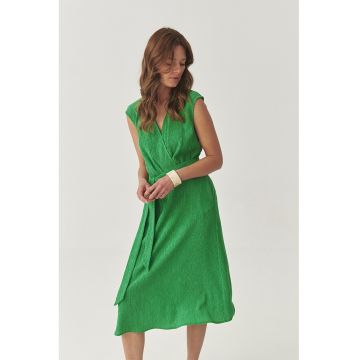 Rochie petrecuta din amestec de lyocell cu model texturat