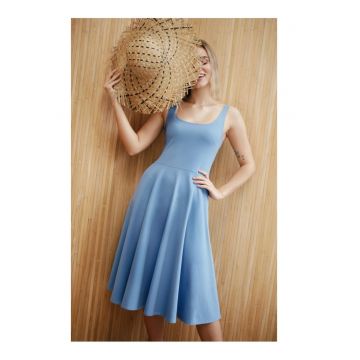 Rochie stretch cu decolteu subtire -