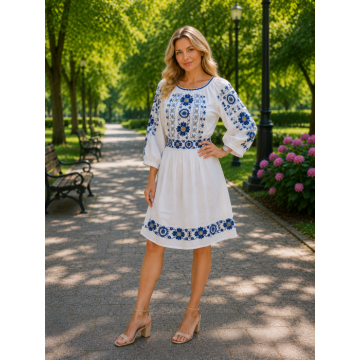 Rochie Traditionala Lorelei cu cordon 2