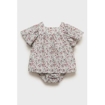 Set de chiloti si rochie cu imprimeu floral - 2 piese