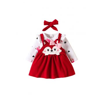Set Rochita cu imprimeu Fetite Alice