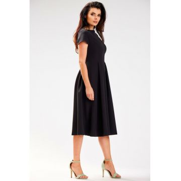 Midi Rochie Maneca scurta - La baza gatului A569