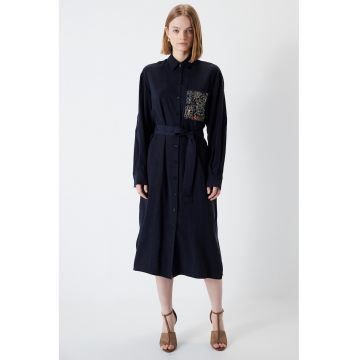 Rochie-camasa cu maneci cazute
