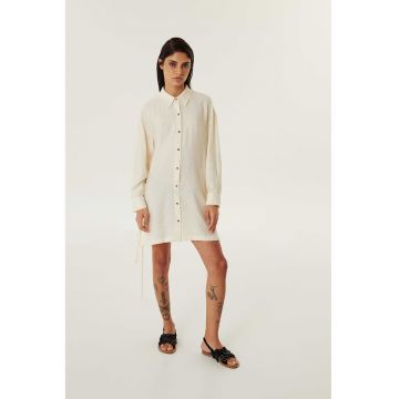 Rochie-camasa cu snururi laterale