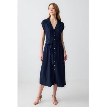 Rochie-camasa din amestec de in