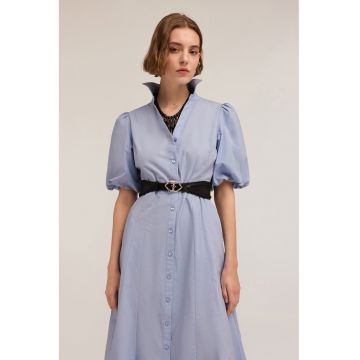 Rochie-camasa midi din bumbac