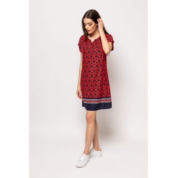 Rochie cu croiala dreapta si model Vilmi