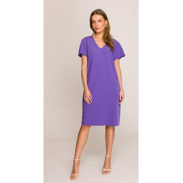 Rochie cu croiala lejera -  Violet -