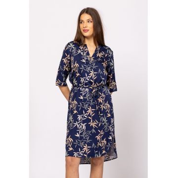 Rochie cu model si cordon in talie