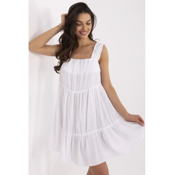 Rochie dama  bumbac - alb -