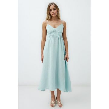 Rochie evazata de in cu decolteu in V