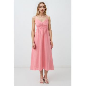 Rochie evazata de in cu decolteu in V