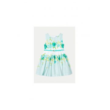 Rochie fete -  013683 - Albastru - Bumbac -
