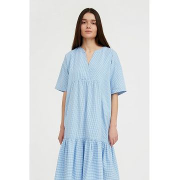 Rochie lejera cu model in carouri
