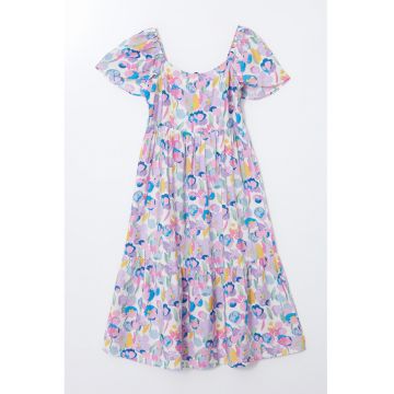 Rochie midi cu croiala in A si model