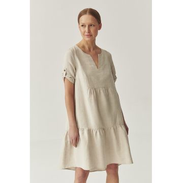 Rochie midi cu decolteu in V