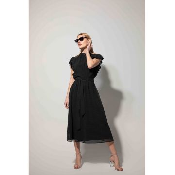 Rochie midi cu volane