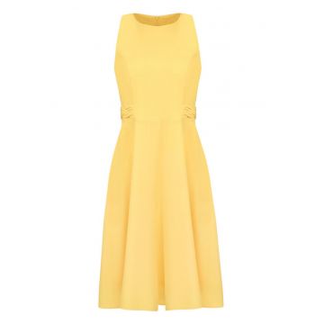 Rochie midi evazata fara maneci