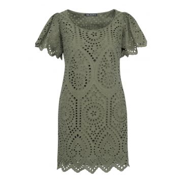 Rochie mini cu broderie englezeasca