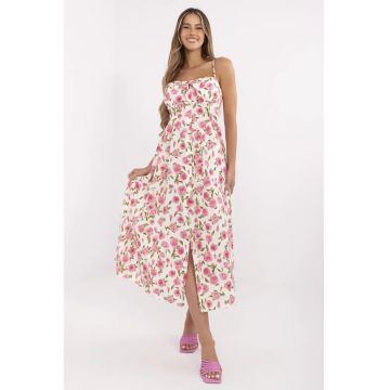 Rochie  poliester - ecru -