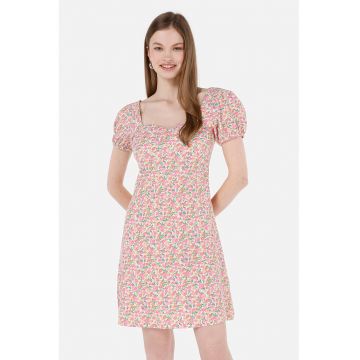 Rochie slim fit cu model floral
