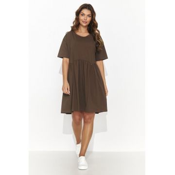 Rochie supradimensionata cu maneci cazute