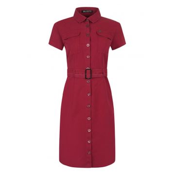 Rochie tip camasa cu buzunare aplicate