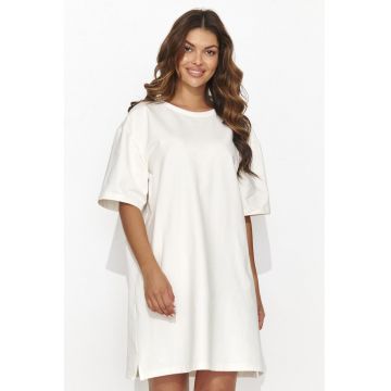 Rochie tip tricou cu maneca cazuta