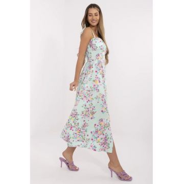 Rochie  verde - poliester -