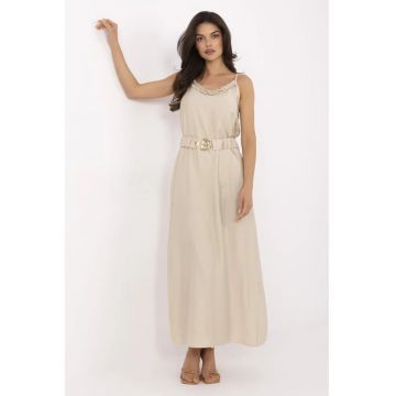 Rochie  viscoza - bej -