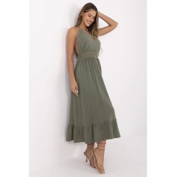 Rochie  viscoza/elastan - verde -