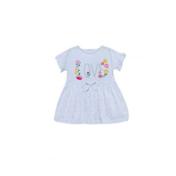 Rochita cu maneca scurta -  Love - ELB7051 - Alb -