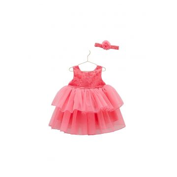 Rochita Eleganta cu Tulle -  Bentita Asortata - ELB7899