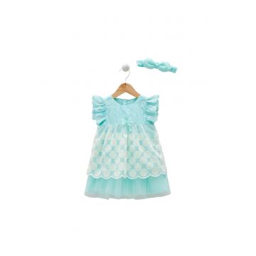 Rochita Fetite -  cu Crizanteme - JIK8152 - Albastru -